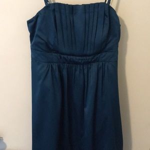 Dark Teal silky cocktail dress